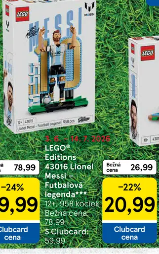 LEGO Editions 43016 Lionel Messi Futbalová legenda