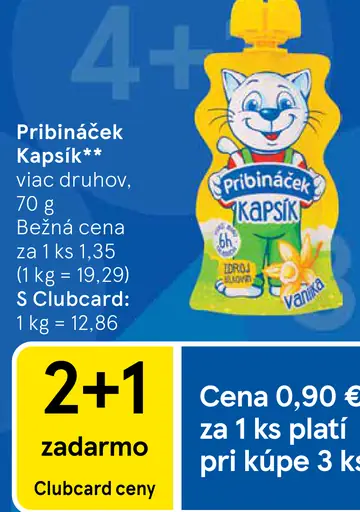 Pribináček Kapsík viac druhov