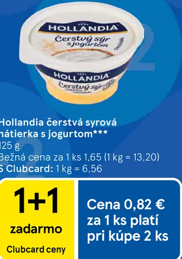 Hollandia čerstvá syrová nátierka s jogurtom