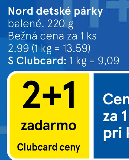 Nord detské párky balené