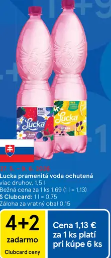 Lučka pramenitá voda ochutená