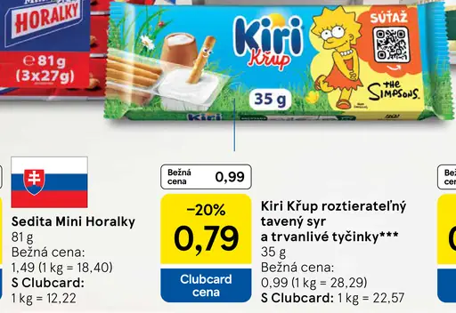 Kiri Křup Roztierateľný tavený syr a trvanlivé tyčinky