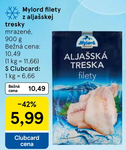 Mylord filety z aljašskej tresky mrazené