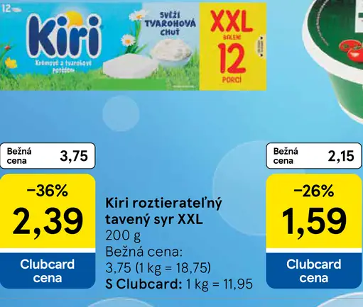 Kiri roztierateľný tavený syr XXL