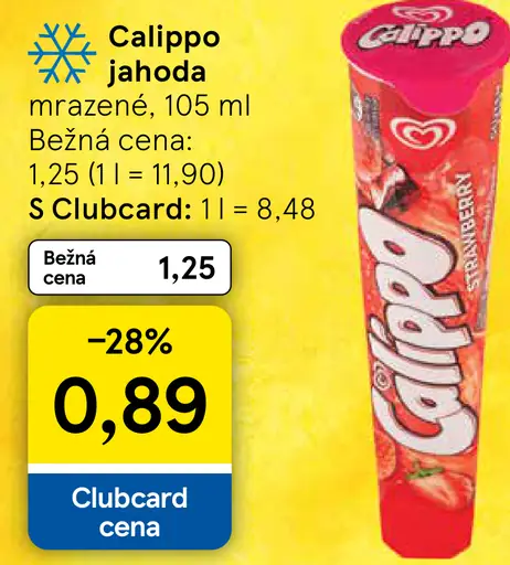 Calippo jahoda mrazené