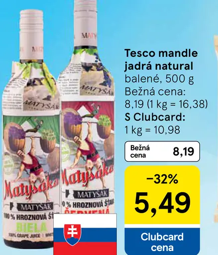 Matyšák 100% hroznová šťava biela