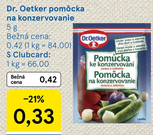 Dr. Oetker Pomôcka na konzervovanie