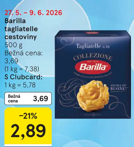 Barilla tagliatelle cestoviny