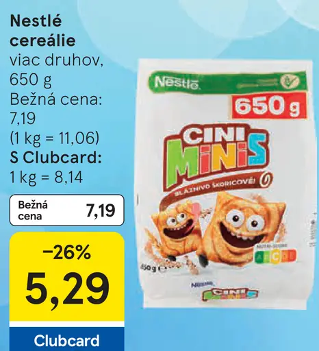 Nestlé cereálie