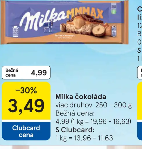 Milka Mliečna čokoláda
