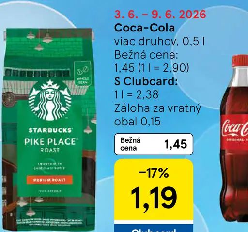 Starbucks Pike Place Espresso Roast, zrnková káva