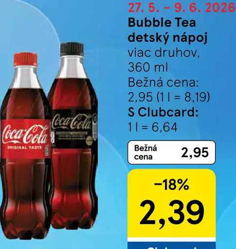 Coca-Cola sýtený nápoj