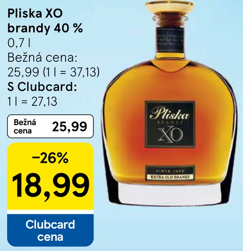 Pliska brandy XO 40 % alk.
