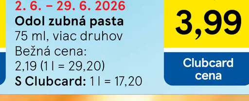 Odol zubná pasta Classic