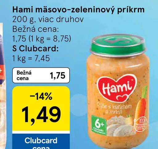 Hami mäsovo-zeleninový príkrm