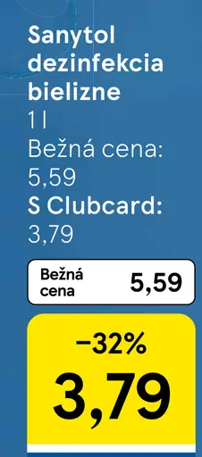 Sanytol dezinfekcia na prádlo