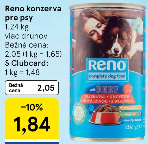 Reno konzerva pre psy