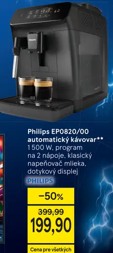 Philips Plnoautomatický kávovar 800series EP0824/0