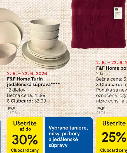F&F Home Turin jedálenská súprava
