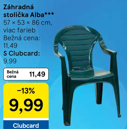 Záhradná stolička Alba