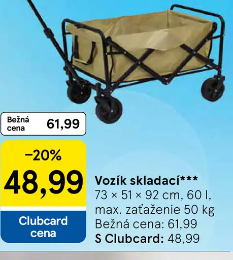Vozík skladací