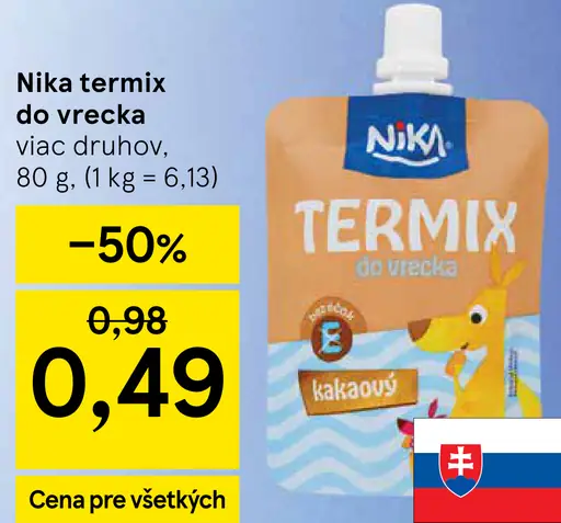 Nika termix do vrecka viacerých druhov