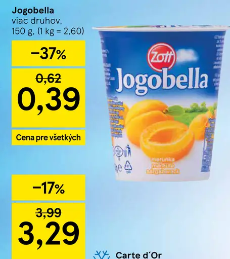 Jogobella jogurt viac druhov
