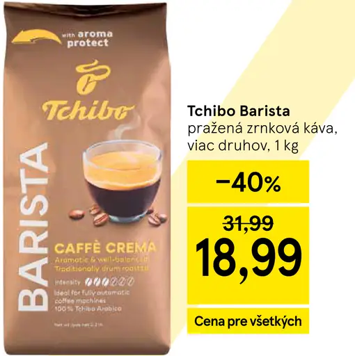 Tchibo Barista Caffè Crema pražená zrnková káva