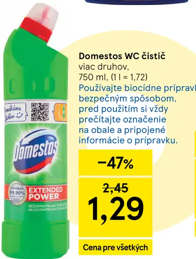Domestos WC čistič