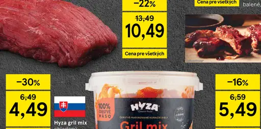 Hyza Grill mix chladený, balený