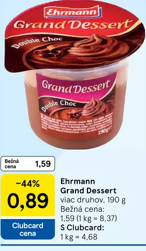 Ehrmann Grand Dessert Double Choc