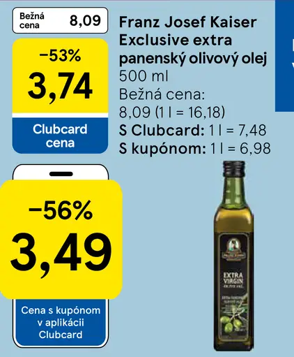 Franz Josef Kaiser Exclusive Extra panenský olivový olej