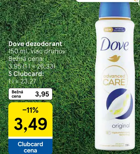 Dove dezodorant viac druhov