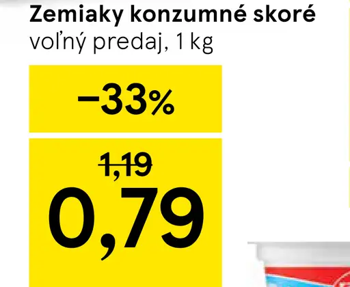 Zemiaky konzumné skoré