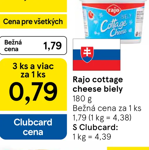 Rajo Cottage Cheese biely