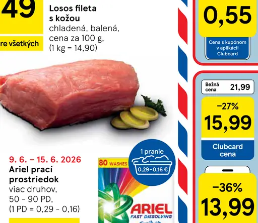 Losos fileta s kožou
