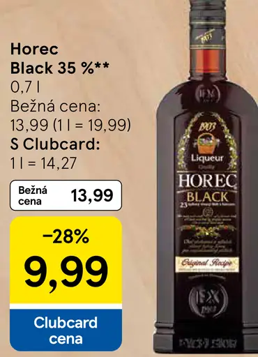 Horec Black 35 % likér