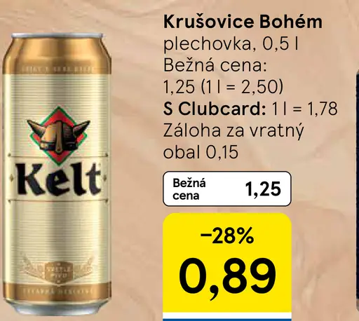 Krušovice Bohem plechovka