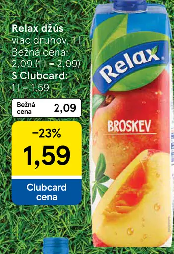 Relax džús rôzne druhy