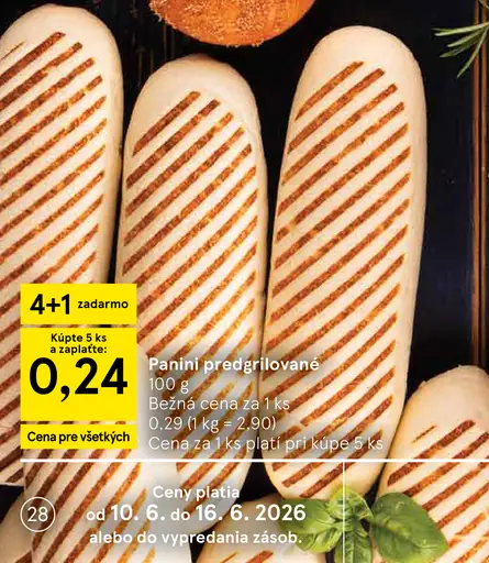 Panini predgrilované