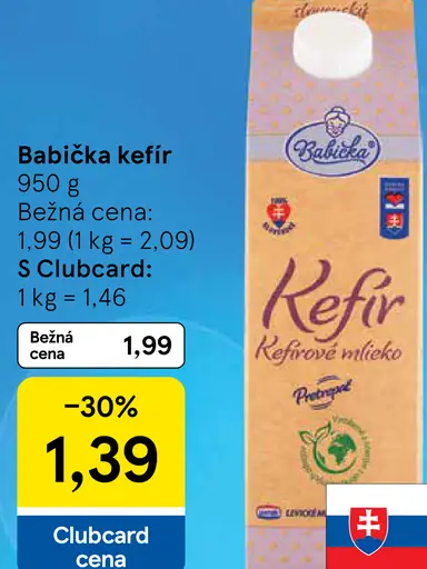 Babička kefír kefírové mlieko
