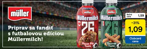 Müller Müllermilch mliečny nápoj Pecan Pie Taste