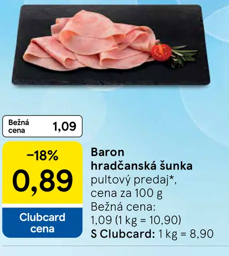 Baron hradčanská šunka