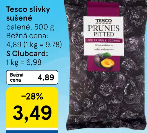 Tesco slivky sušené