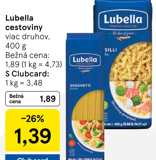 Lubella cestoviny