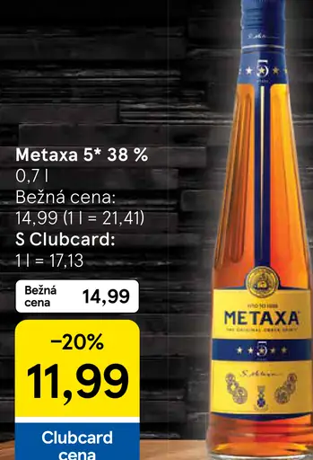 Metaxa 5* 38 %