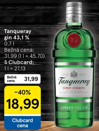 Tanqueray gin 43,1 %