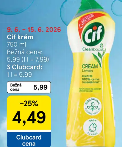 Cif krém na čistenie