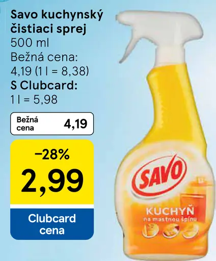 Savo Kuchyňa čistiaci sprej