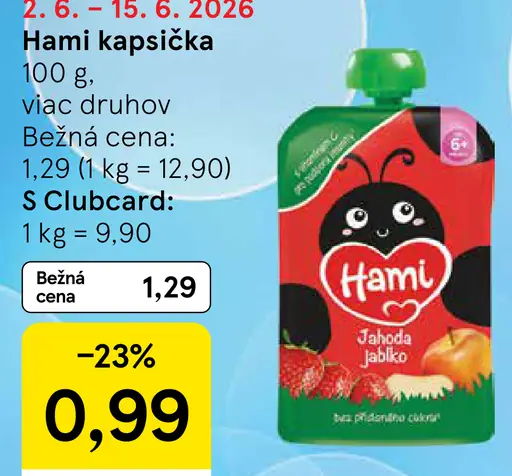 Hami kapsička jablko